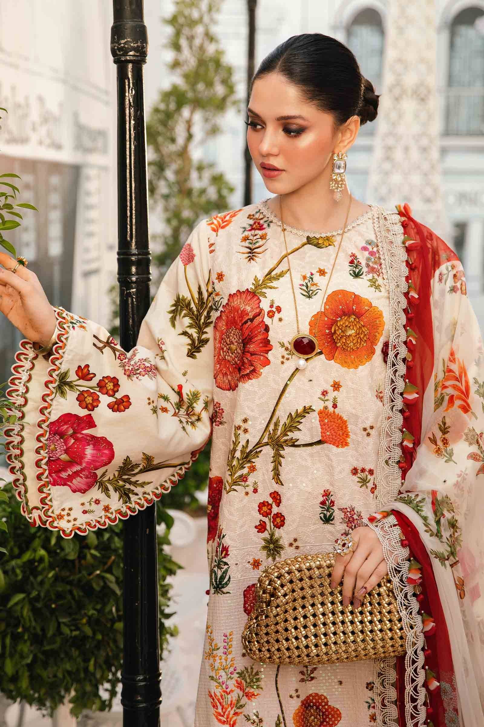 Maria B | M Prints Summer 25 | MPT-2607-A by Maria Faisal - Registered Vendor of : Maria B - type : Ladies Clothes - 100% original wedding dresses