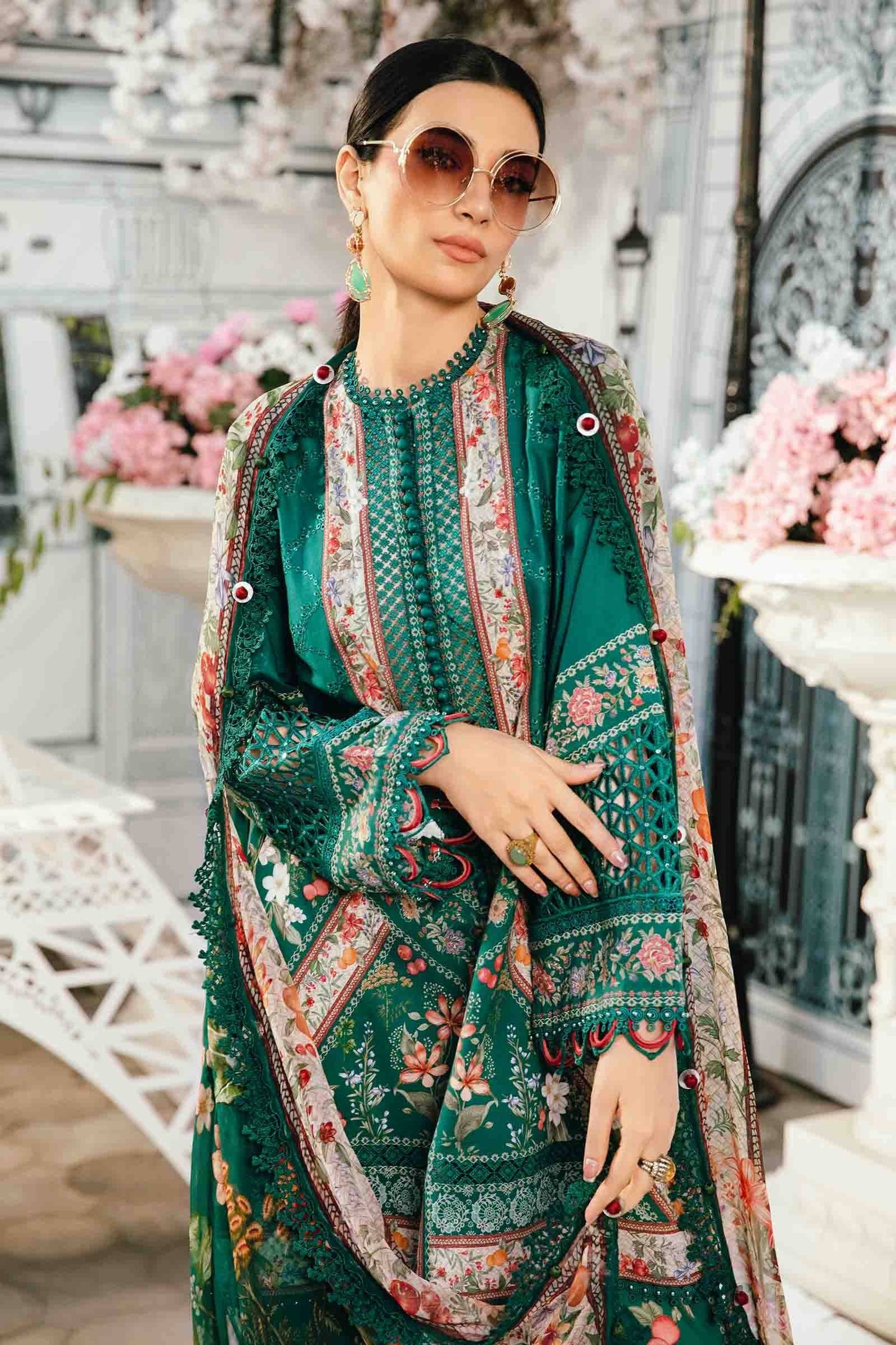 Maria B | M Prints Summer 25 | MPT-2610-A by Maria Faisal - Registered Vendor of : Maria B - type : Ladies Clothes - 100% original wedding dresses