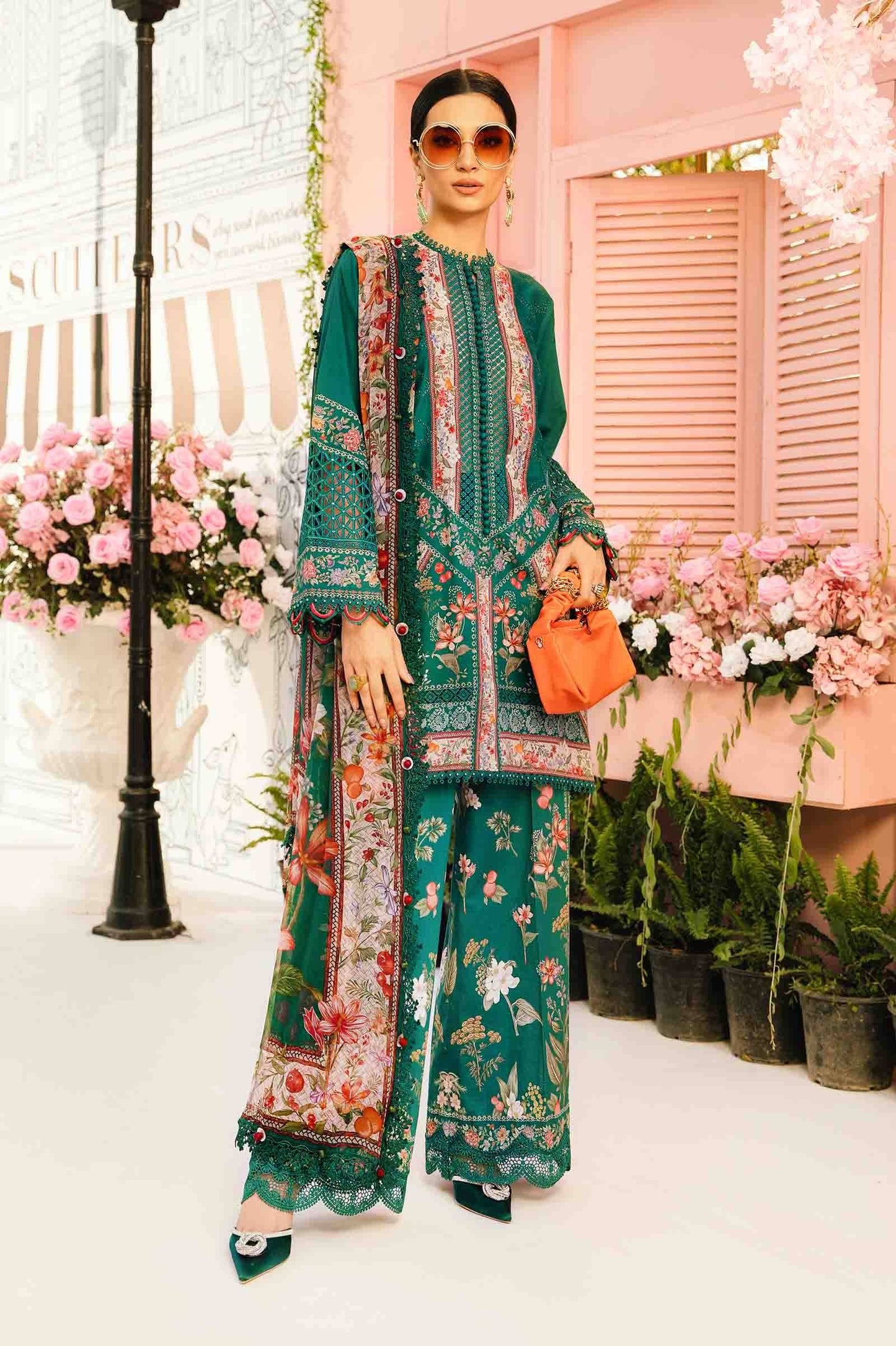Maria B | M Prints Summer 25 | MPT-2610-A by Maria Faisal - Registered Vendor of : Maria B - type : Ladies Clothes - 100% original wedding dresses