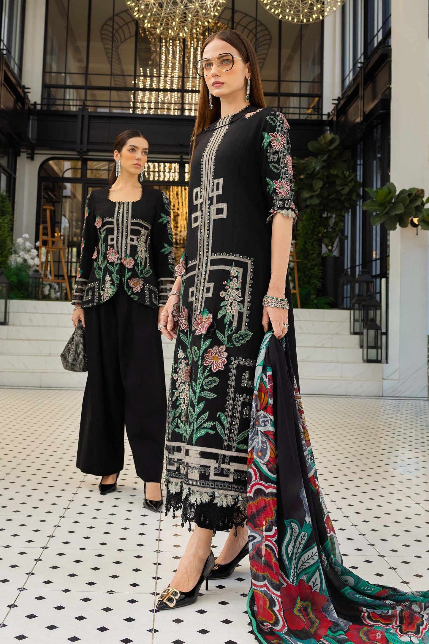 Maria B | luxury Lawn 26 | EL-26-11 - Luxury Dress - available at Maria Faisal in UK and USA.