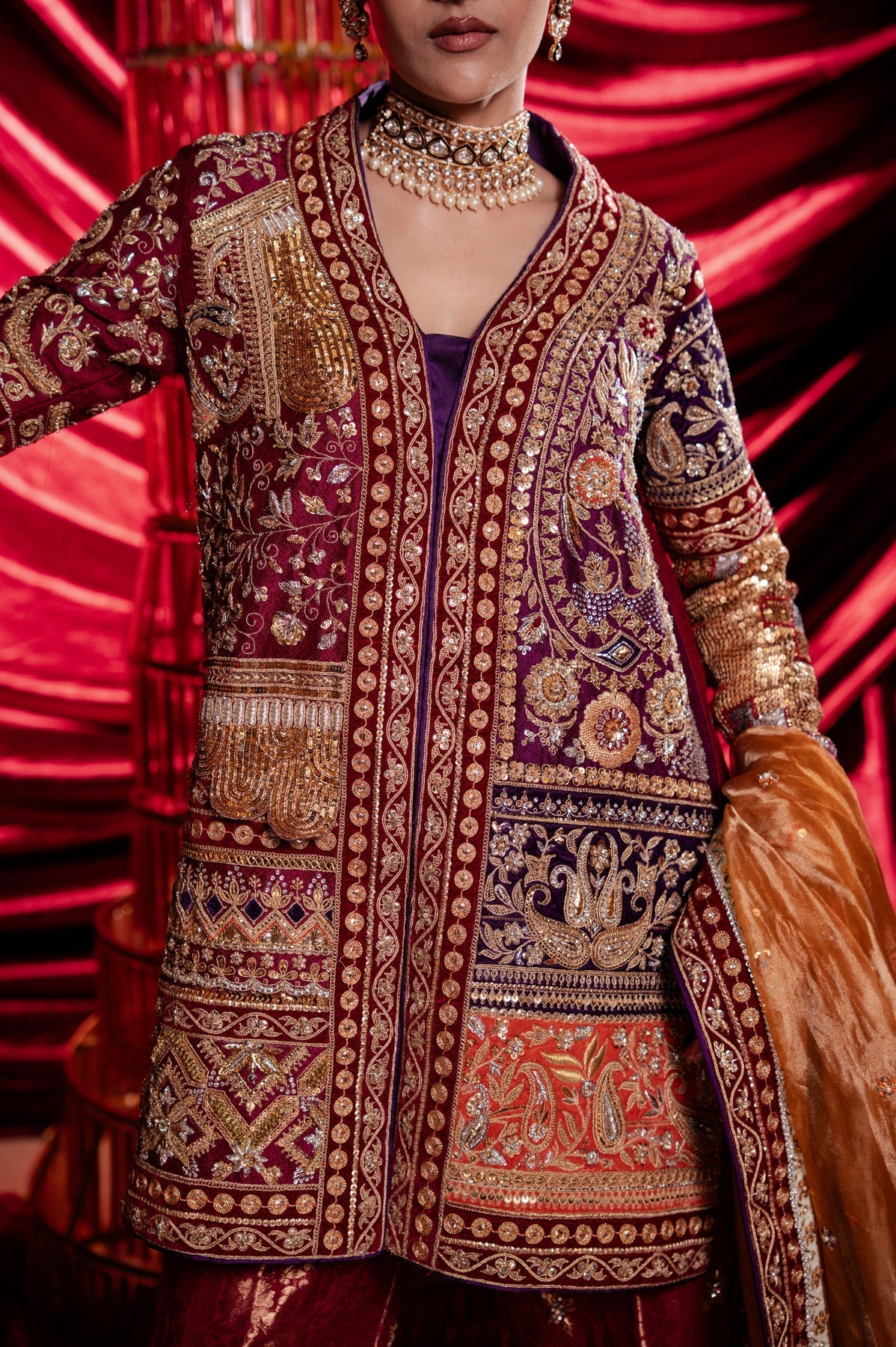 Sable Vogue | Laal Bagh Bridal Collection | SLB-1558 - Bridal Dress - available at Maria Faisal in UK and USA.