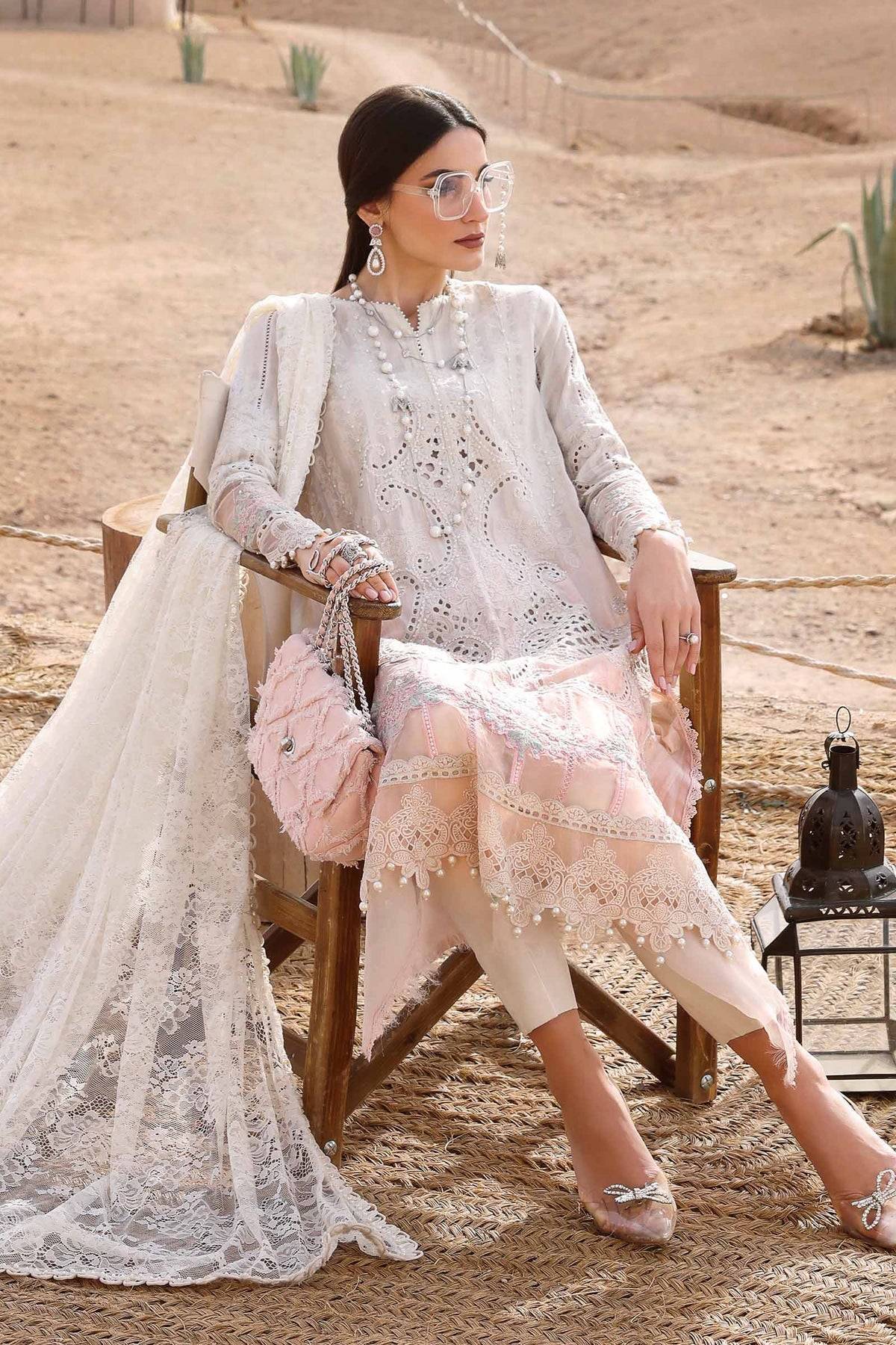 Maria B | Luxury Lawn 25 | D-2515-A by Maria Faisal - Registered Vendor of : Maria B - type : Ladies Clothes - 100% original wedding dresses