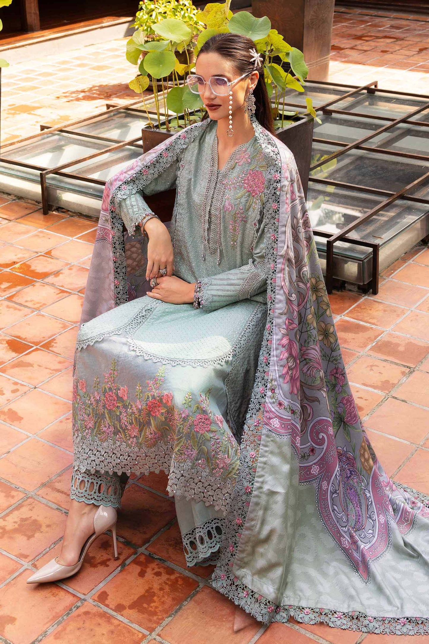 MPT-2802-A – authentic Pakistani dress from the M Prints Winter 25 collection for women in the UK