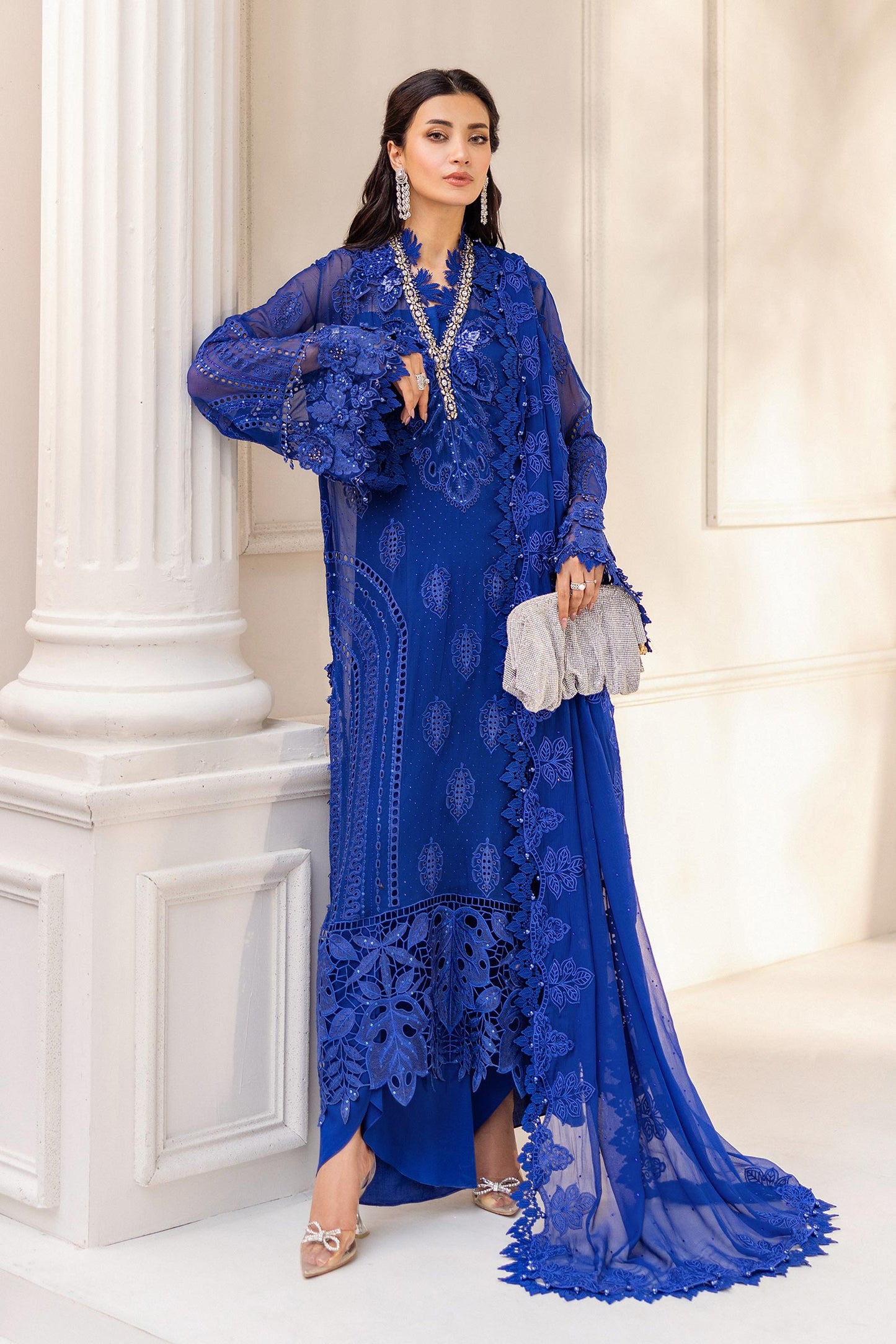 Maria B | Chiffon Formals 25 | MPC-25-103 - Ladies Clothes - Maria Faisal