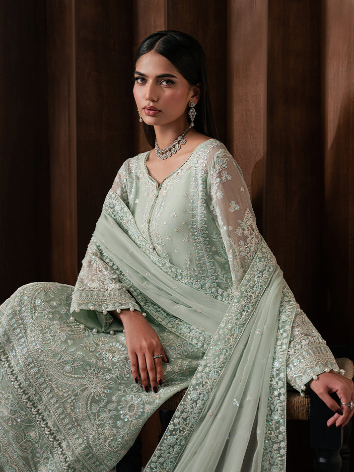 Gulaal | Ayla Luxury Chiffon | Lisse - Formal Dress - available at Maria Faisal in UK and USA.