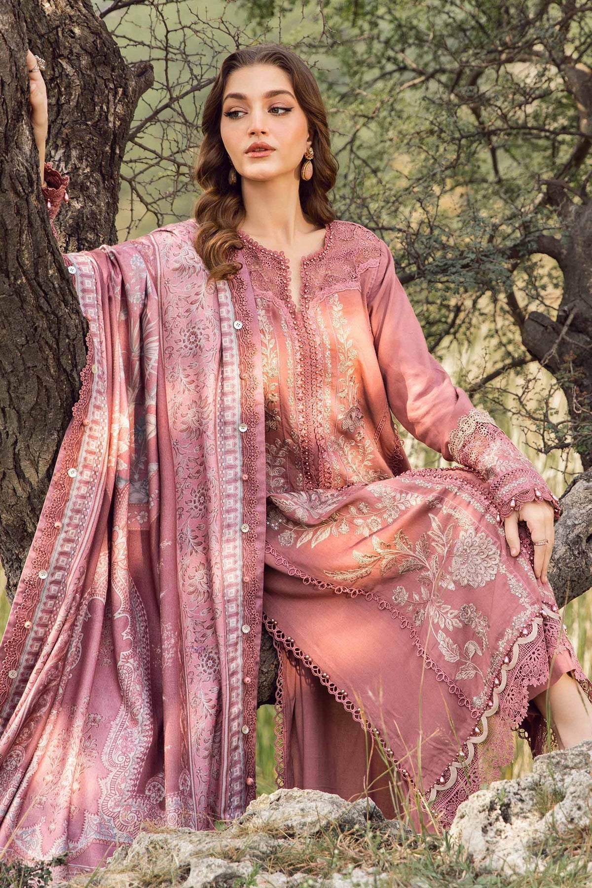 Maria B | M Prints Winter 24 | MPT-2404-A - Ladies Clothes - Maria Faisal