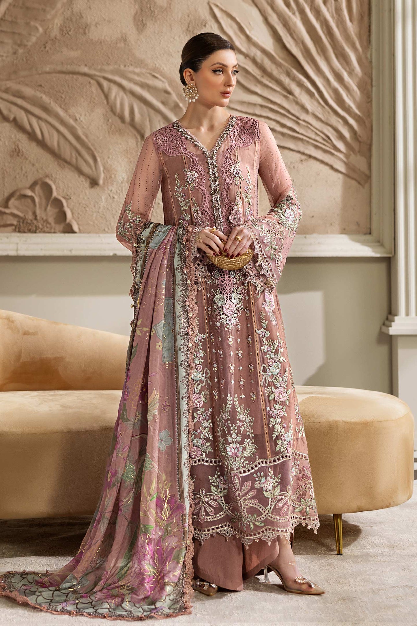 Maria B | Chiffon Formals 25 | MPC-25-105 - Ladies Clothes - Maria Faisal
