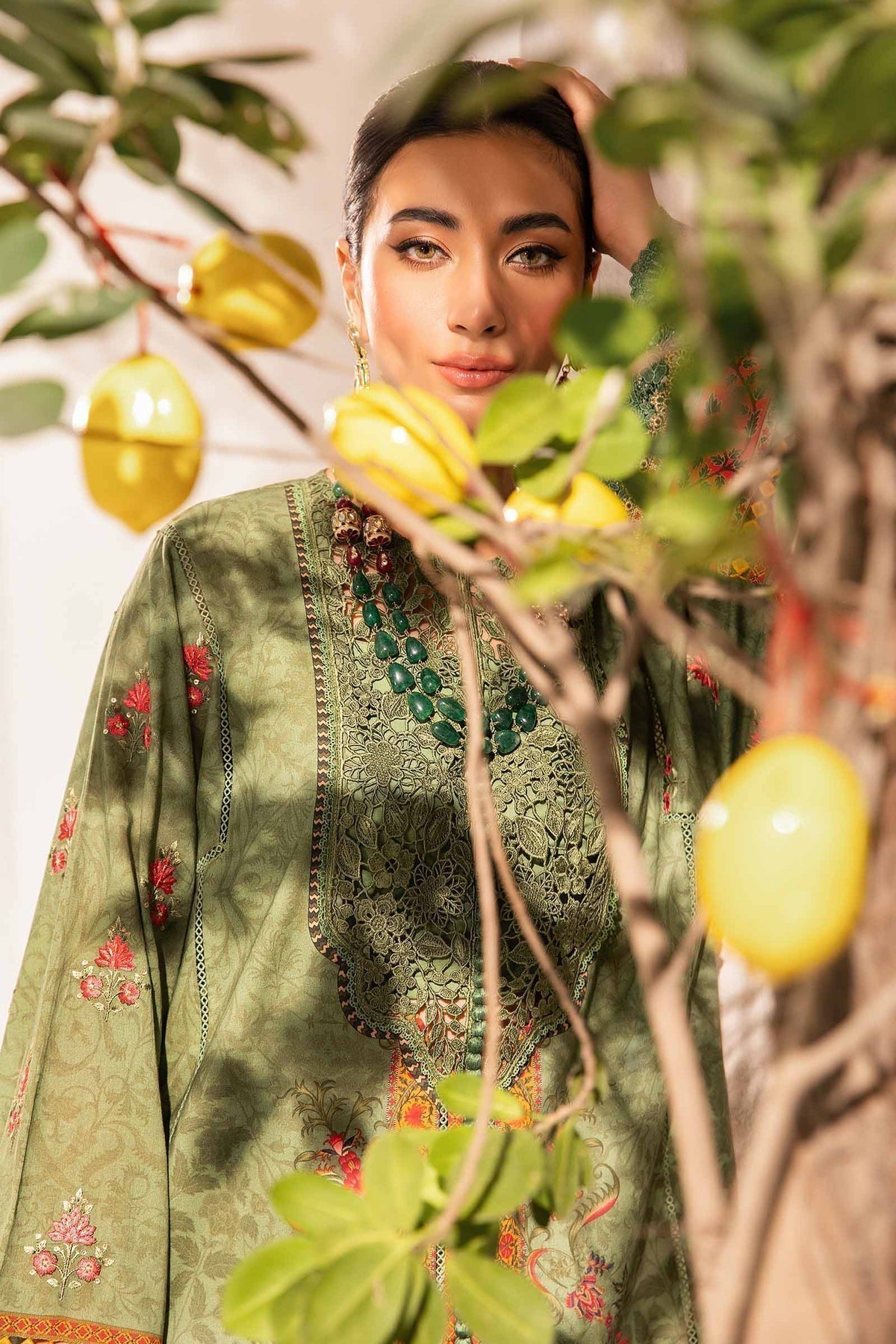 Maria.B | M Print Eid Edit | MPT-2206-A - Designer Dress with Intricate embroidery and embellishments. Shop elegent wedding dress at Maria Faisal.