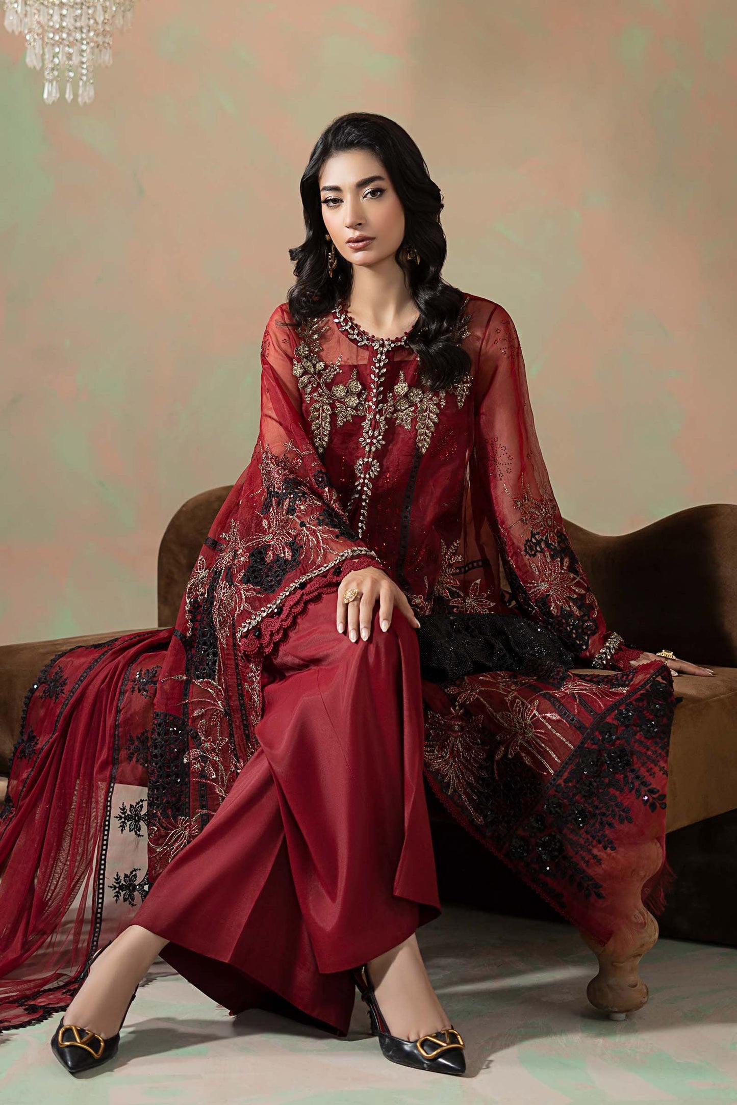 Maria B | Soiree Formals | WFS-09-06 - Formal Dress - available at Maria Faisal in UK and USA.