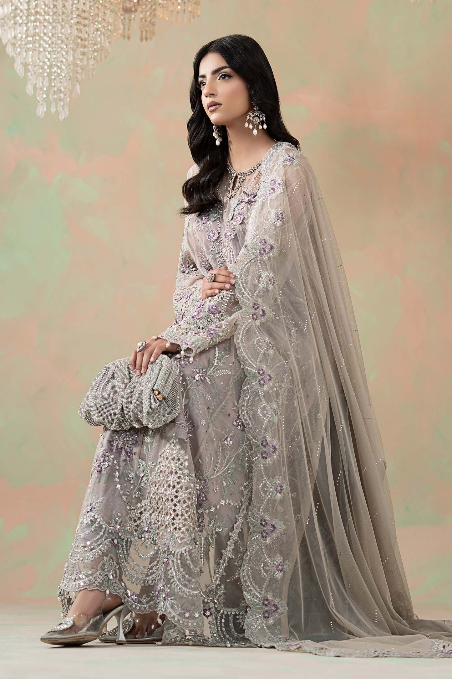Maria B | Soiree Formals | WFS-09-07 - Formal Dress - available at Maria Faisal in UK and USA.