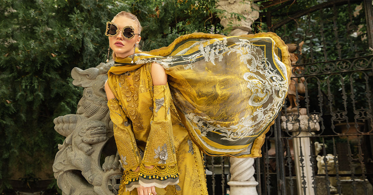 Maria B | M Prints Fall Edit 24 | MPT-2308-B - Ladies Clothes - Maria Faisal