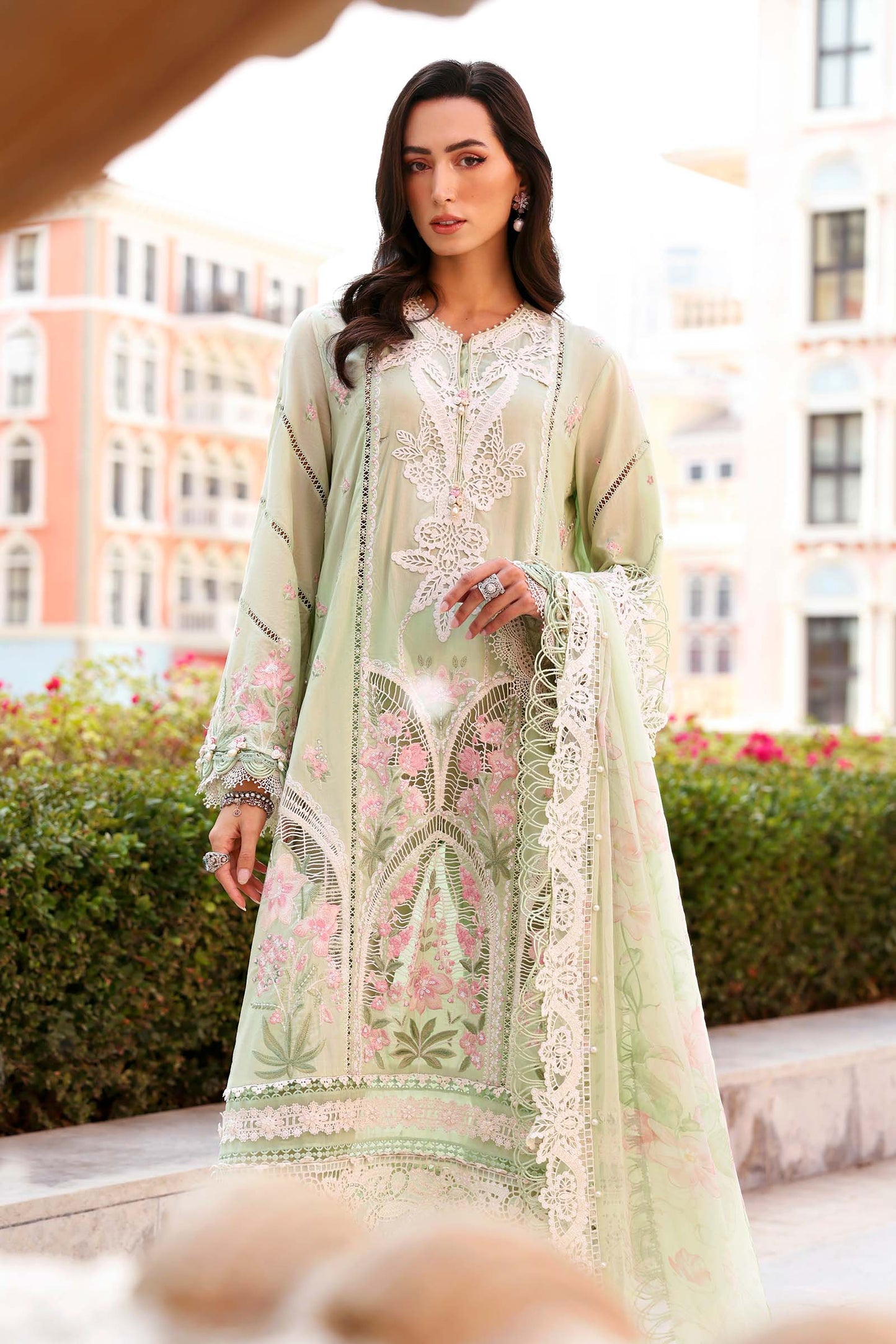 Maria B | Lawn 26 | D-2611-A - Luxury Dress - available at Maria Faisal in UK and USA.
