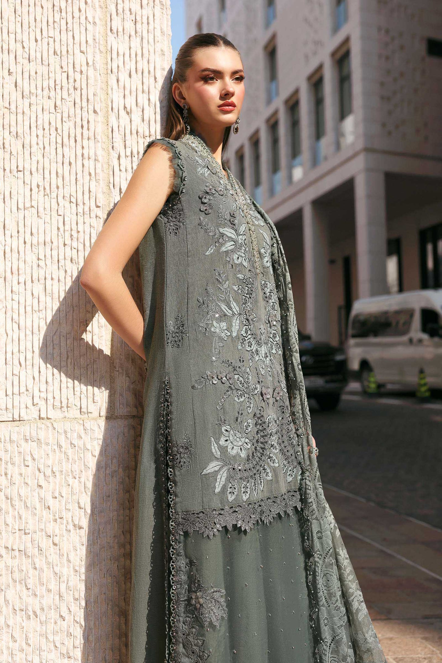 Maria B | Lawn 26 | D-2603-B - Luxury Dress - available at Maria Faisal in UK and USA.