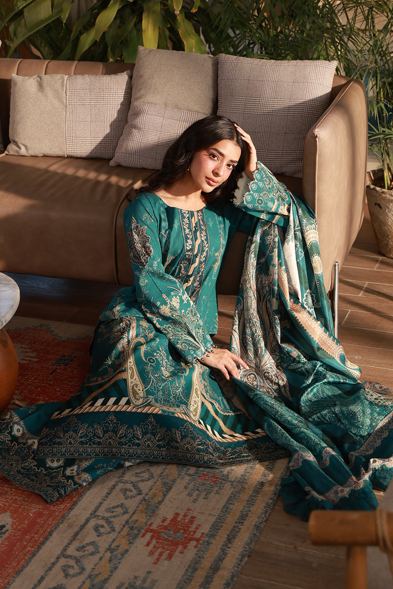 Gulaal | Delia Lawn | Isla - Luxury Dress - available at Maria Faisal in UK and USA.