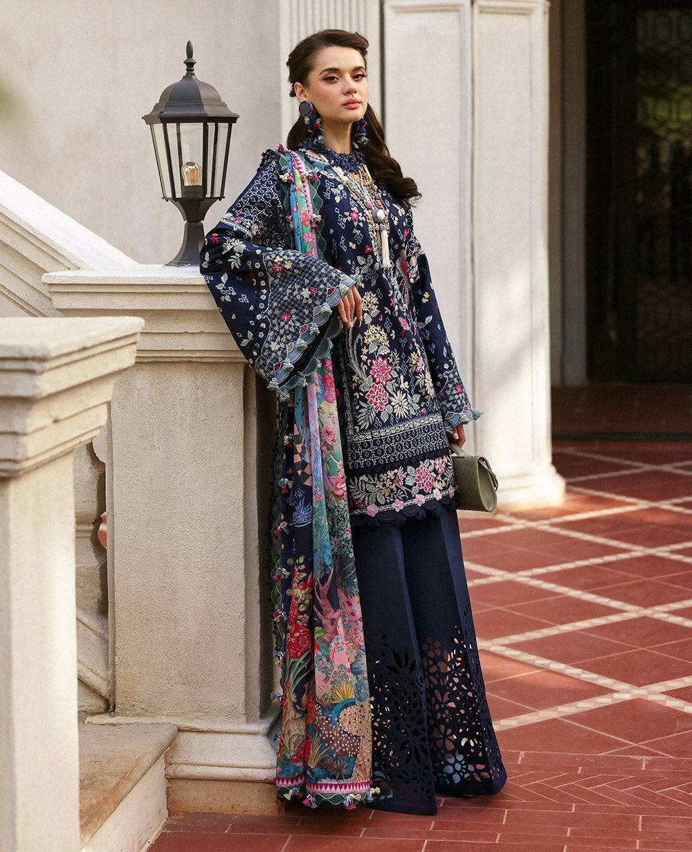 Republic Womenswear | Kalani Eid Luxury Lawn 25 | D5-B - Nyra by Maria Faisal - Registered Vendor of : Republic Womenswear - type : Ladies Clothes - 100% original wedding dresses