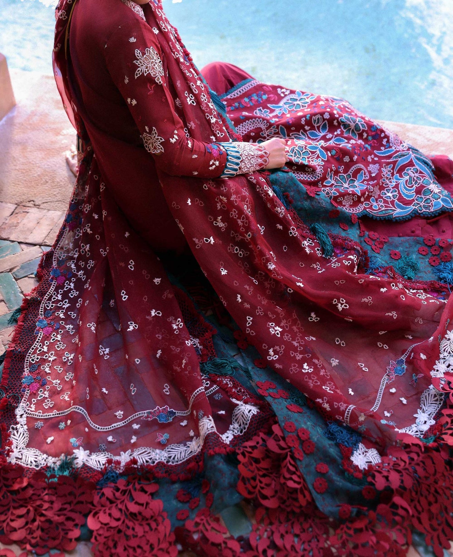 Republic Womenswear | Reine Luxury Lawn 26 | Eden - Dress - available at Maria Faisal in UK and USA.