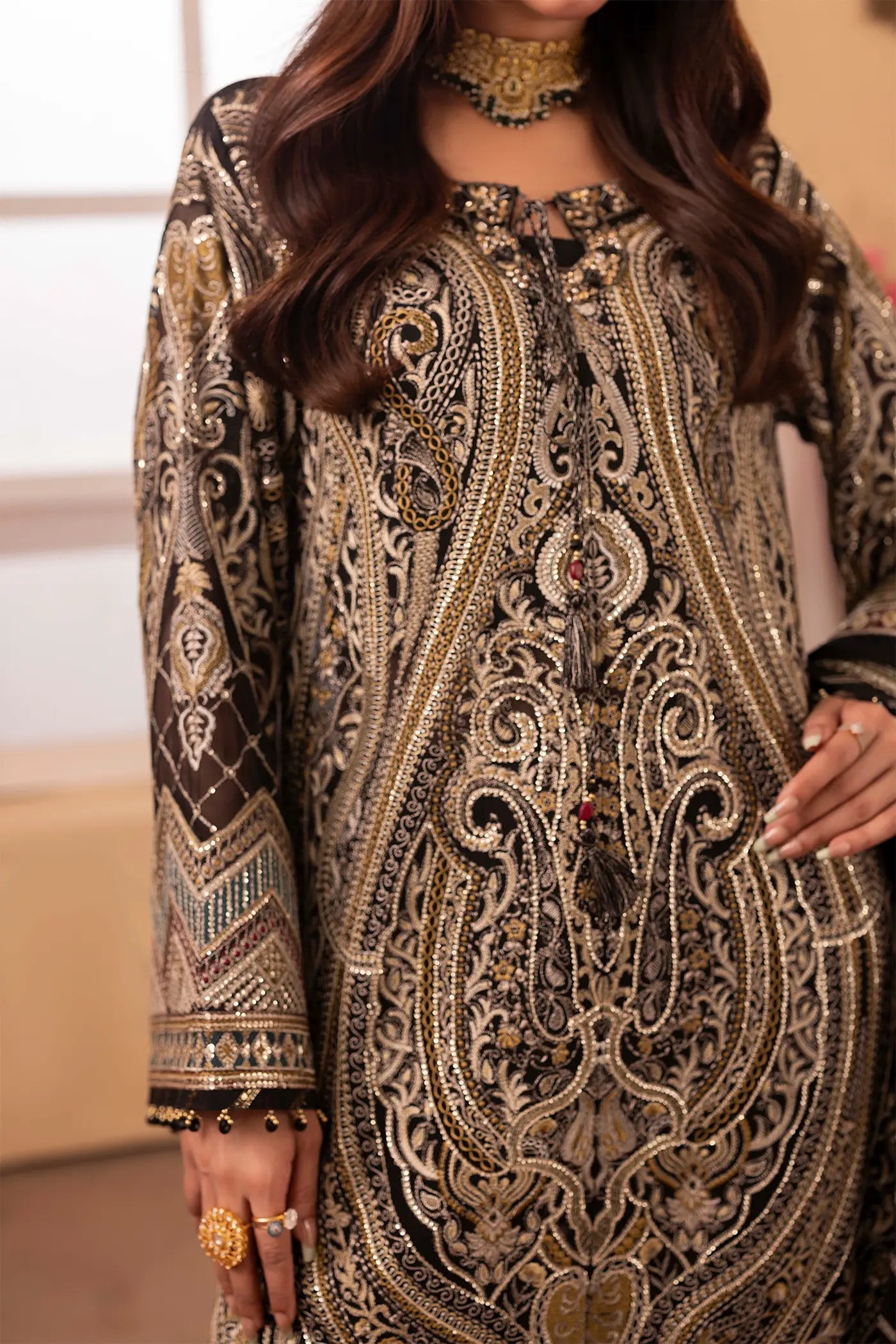Adans Libas | Barroco Formals 25 | Barroco 1556 - Formal Dress - available at Maria Faisal in UK and USA.