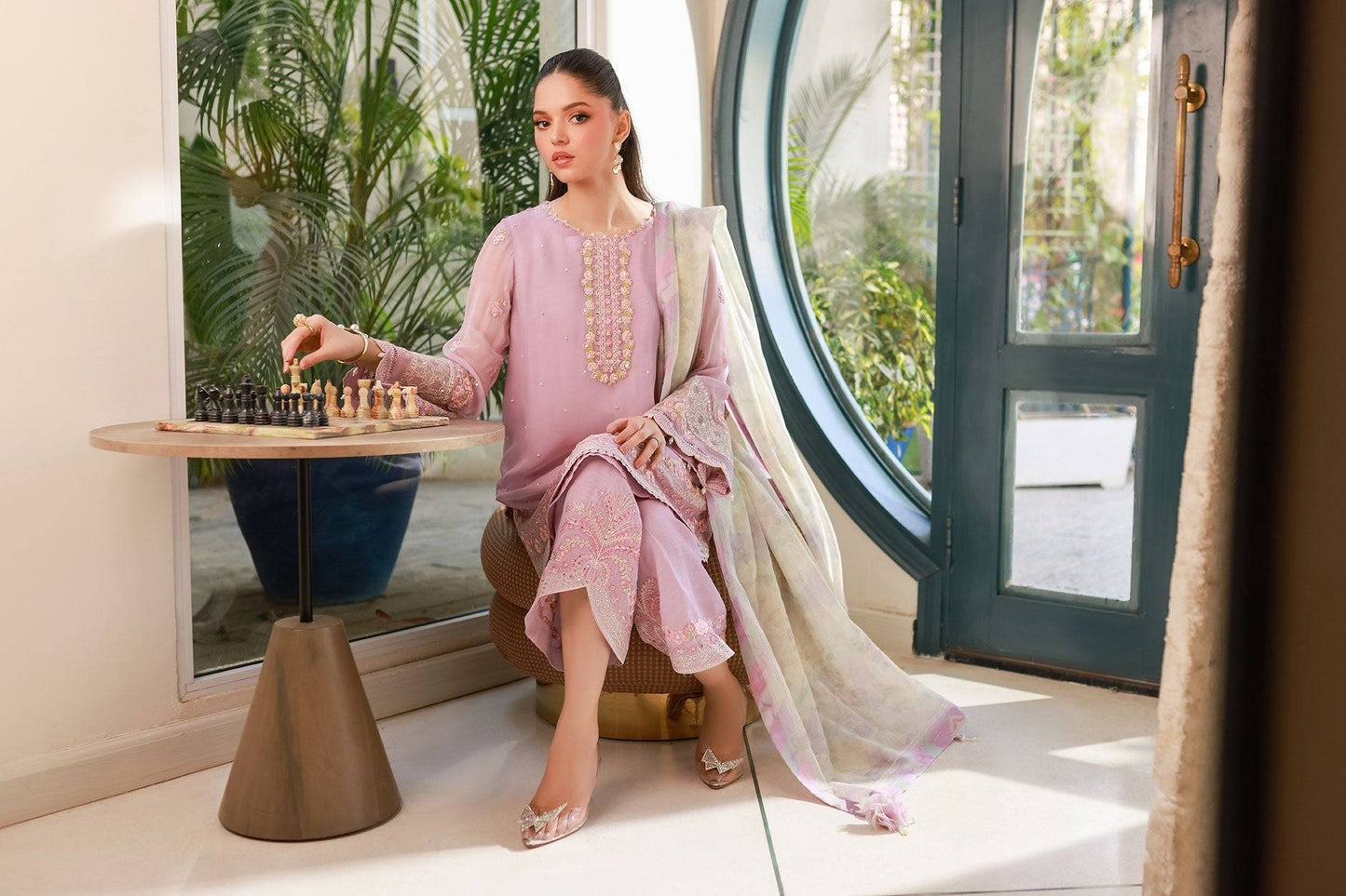 Dhanak | Chiffon Pret | SS25DA-2718 by Maria Faisal - Registered Vendor of : Dhanak - type : - 100% original wedding dresses