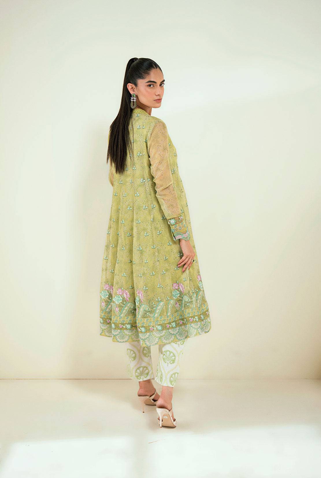 Dhanak | Signature Pret | SS25DA-2729 L-GREEN by Maria Faisal - Registered Vendor of : Dhanak - type : Ladies Clothes - 100% original wedding dresses