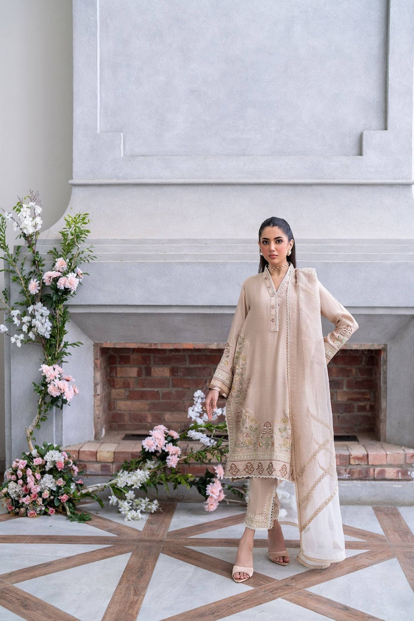 Dhanak | SS 25 Luxury Pret | SS25DL-0322 by Maria Faisal - Registered Vendor of : Dhanak - type : Ladies Clothes - 100% original wedding dresses