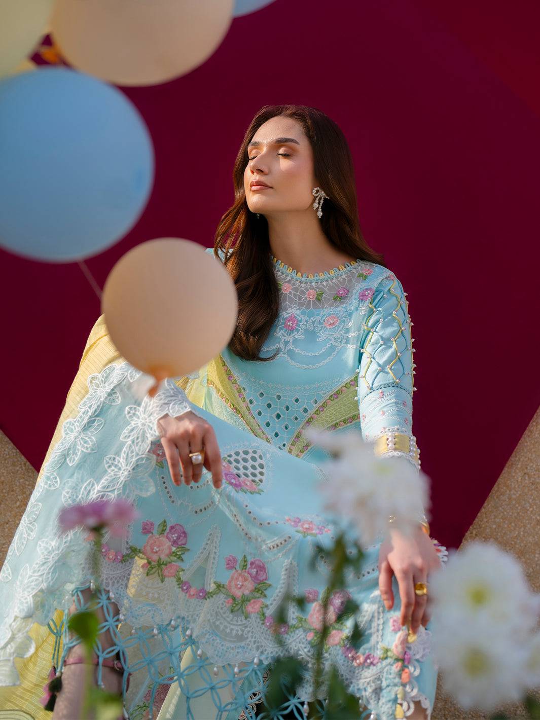 Parishay | Dil e Raqsam Festive Eid Lawn | DR-01 by Maria Faisal - Registered Vendor of : Parishay - type : Ladies Clothes - 100% original wedding dresses