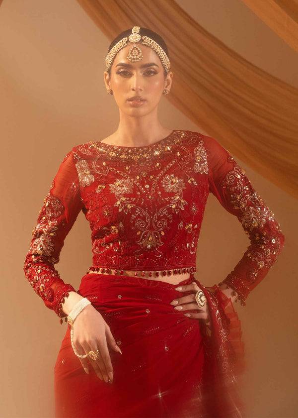 Paras by Pasha | Noor -e- Jahan Saree Collection | Laal-e-Jahan by Maria Faisal - Registered Vendor of : Paras by Pasha - type : Ladies Clothes - 100% original wedding dresses
