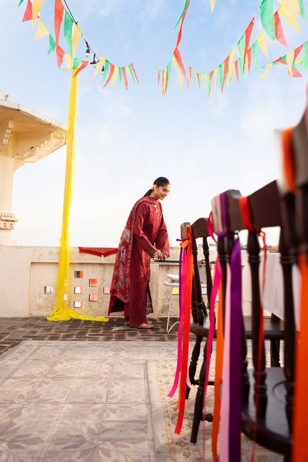 Florent | Basant Chikankari | FBC - 7A - Luxury Dress - available at Maria Faisal in UK and USA.