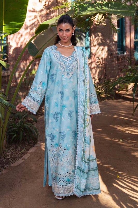 Neeshay | Summer Lines Printkari 25 | SKY-WAVE by Maria Faisal - Registered Vendor of : Neeshay - type : Ladies Clothes - 100% original wedding dresses