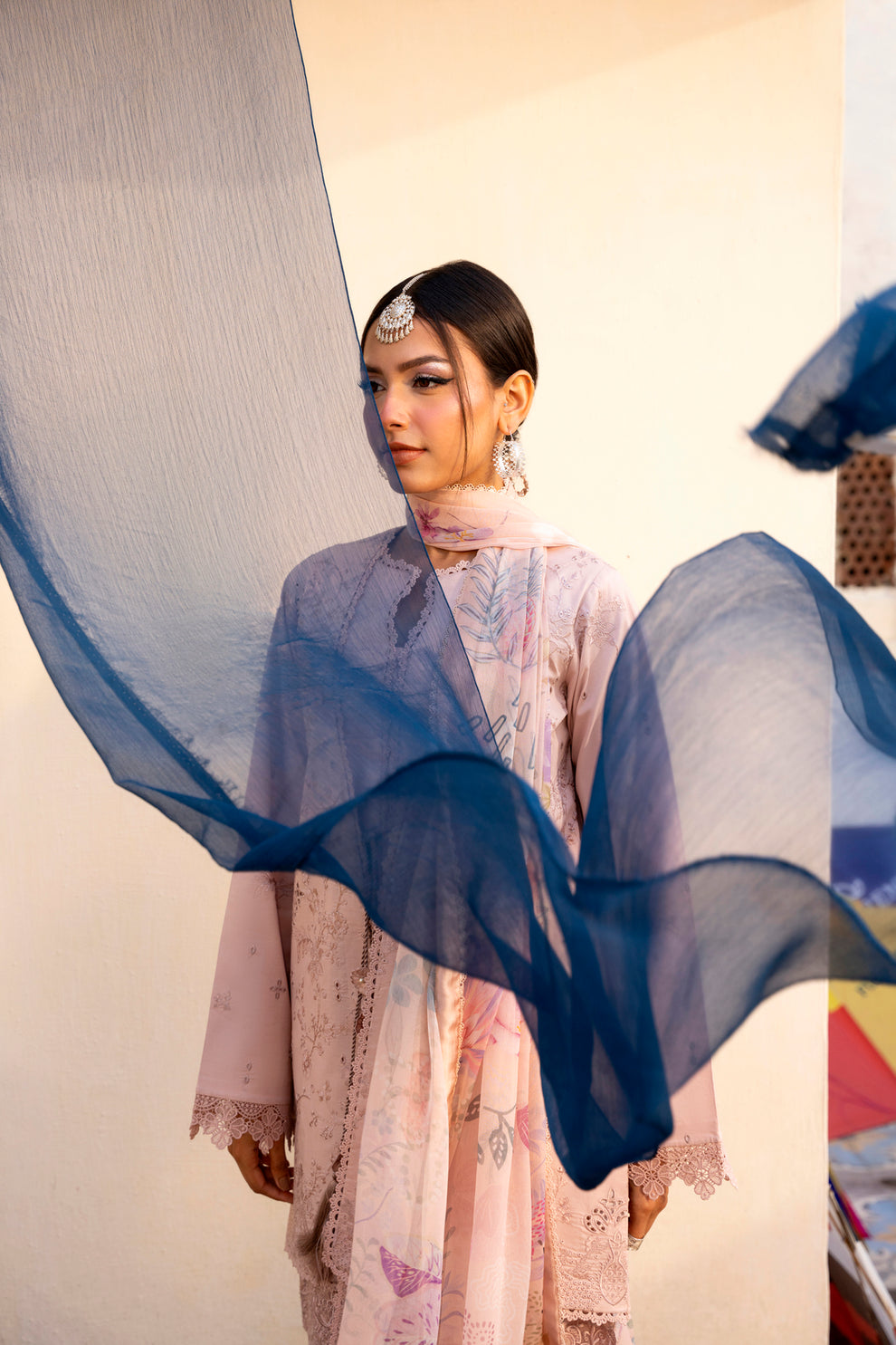 Florent | Basant Chikankari | FBC - 4A - Luxury Dress - available at Maria Faisal in UK and USA.