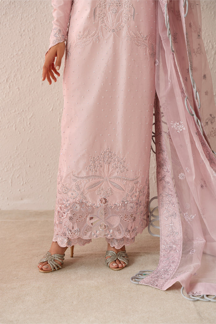 Mysie | Festive 26 | Lavender - Luxury Dress - available at Maria Faisal in UK and USA.