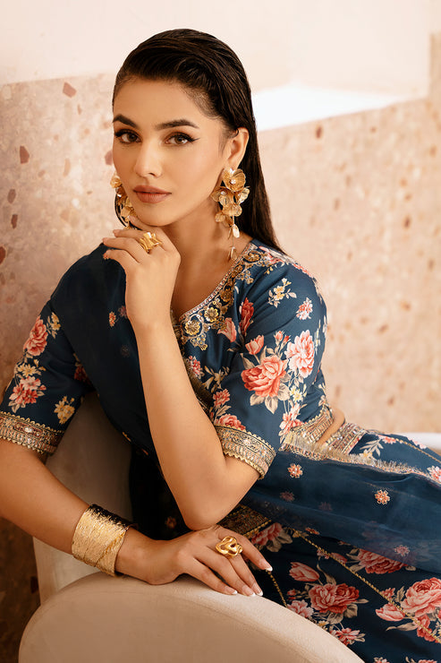 Zarposh | Elara Formals | Charmeuse - Wedding Dress - Maria Faisal