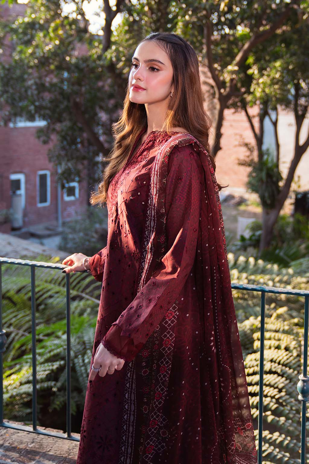 Neeshay | Summer Lines Printkari 25 | GARNET by Maria Faisal - Registered Vendor of : Neeshay - type : Ladies Clothes - 100% original wedding dresses