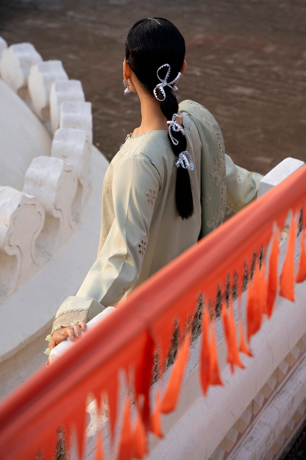 Florent | Basant Chikankari | FBC - 3A - Luxury Dress - available at Maria Faisal in UK and USA.