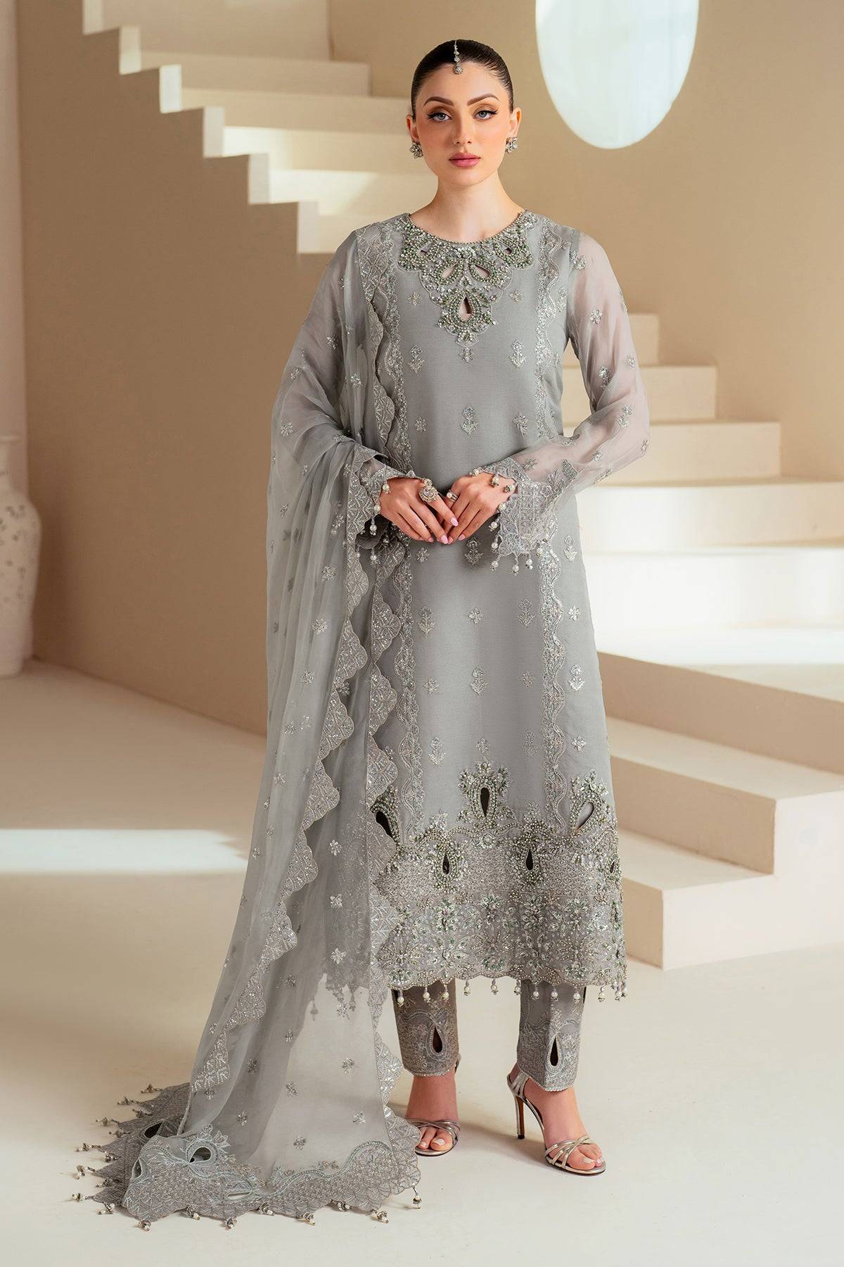 Alizeh | Aymal Chiffon | AF-BHM-4046-Ahvi by Maria Faisal - Registered Vendor of : Alizeh - type : Ladies Clothes - 100% original wedding dresses