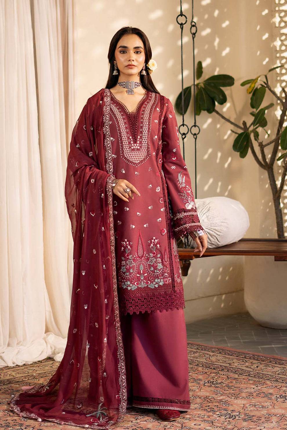 Zarposh | Sajni Lawn 25 | Nayirah by Maria Faisal - Registered Vendor of : Zarposh - type : Ladies Clothes - 100% original wedding dresses