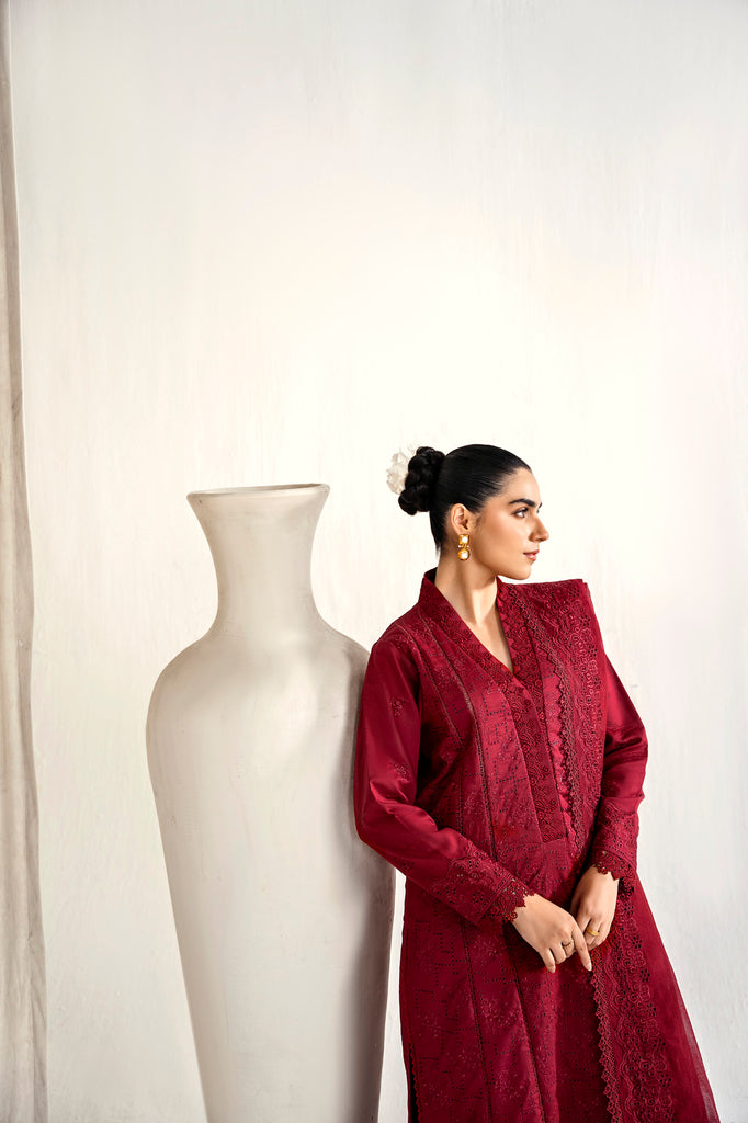 Florent | Festive Lawn 24 | FLF - 5 - Designer Dress with Intricate embroidery and embellishments. Shop elegent wedding dress at Maria Faisal.