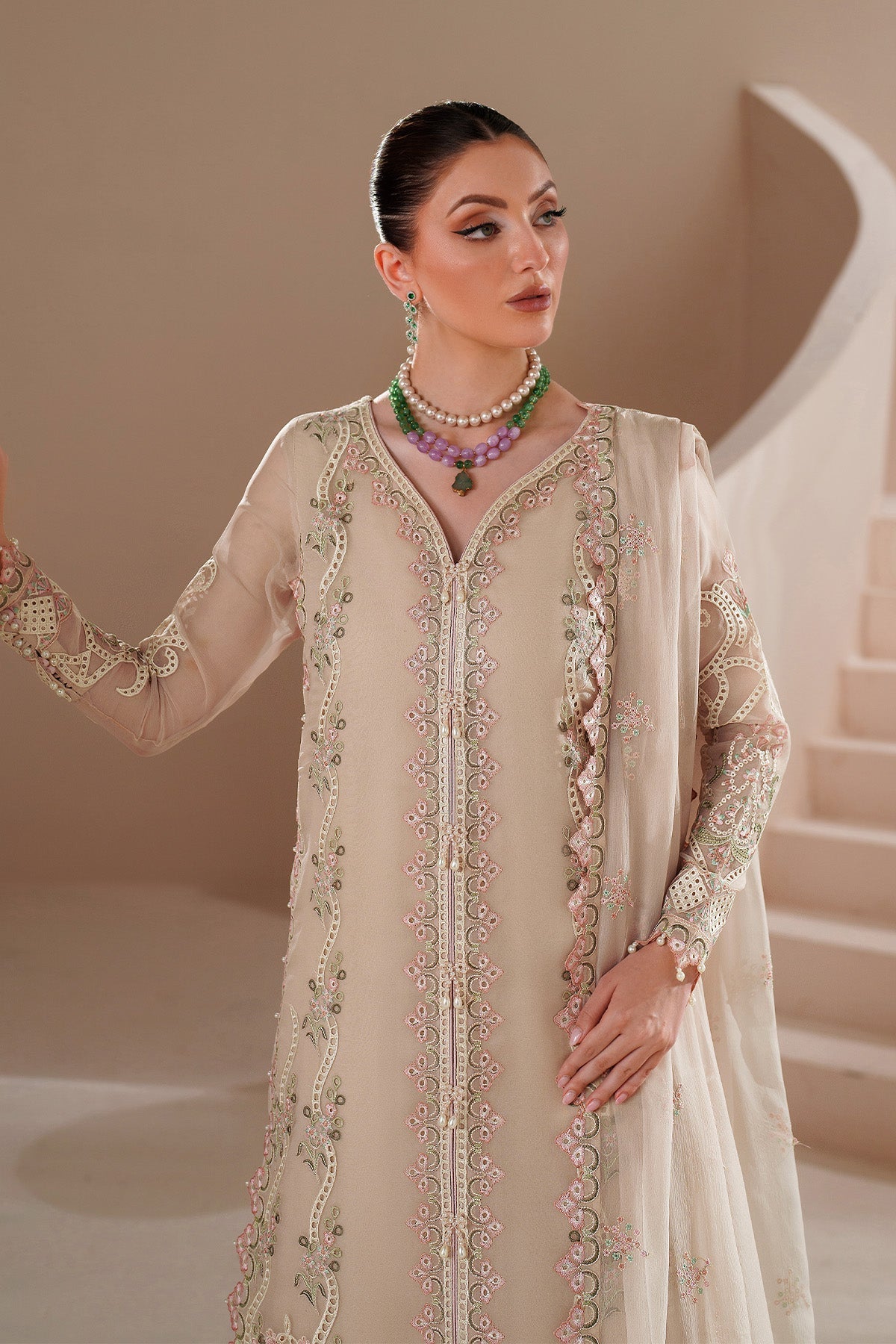 Alizeh | Threads Eid Festive Edit 26 | AF-BDHG-5037-Niora - Formal Dress - available at Maria Faisal in UK and USA.