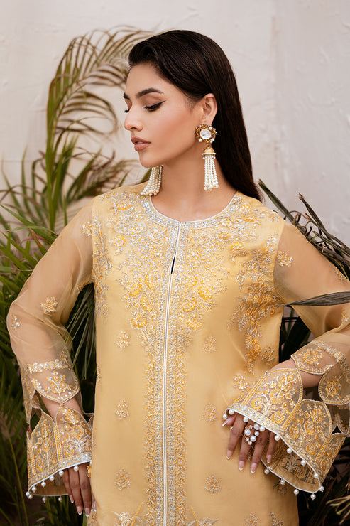 Zarposh | Elara Formals | Zard - Wedding Dress - Maria Faisal