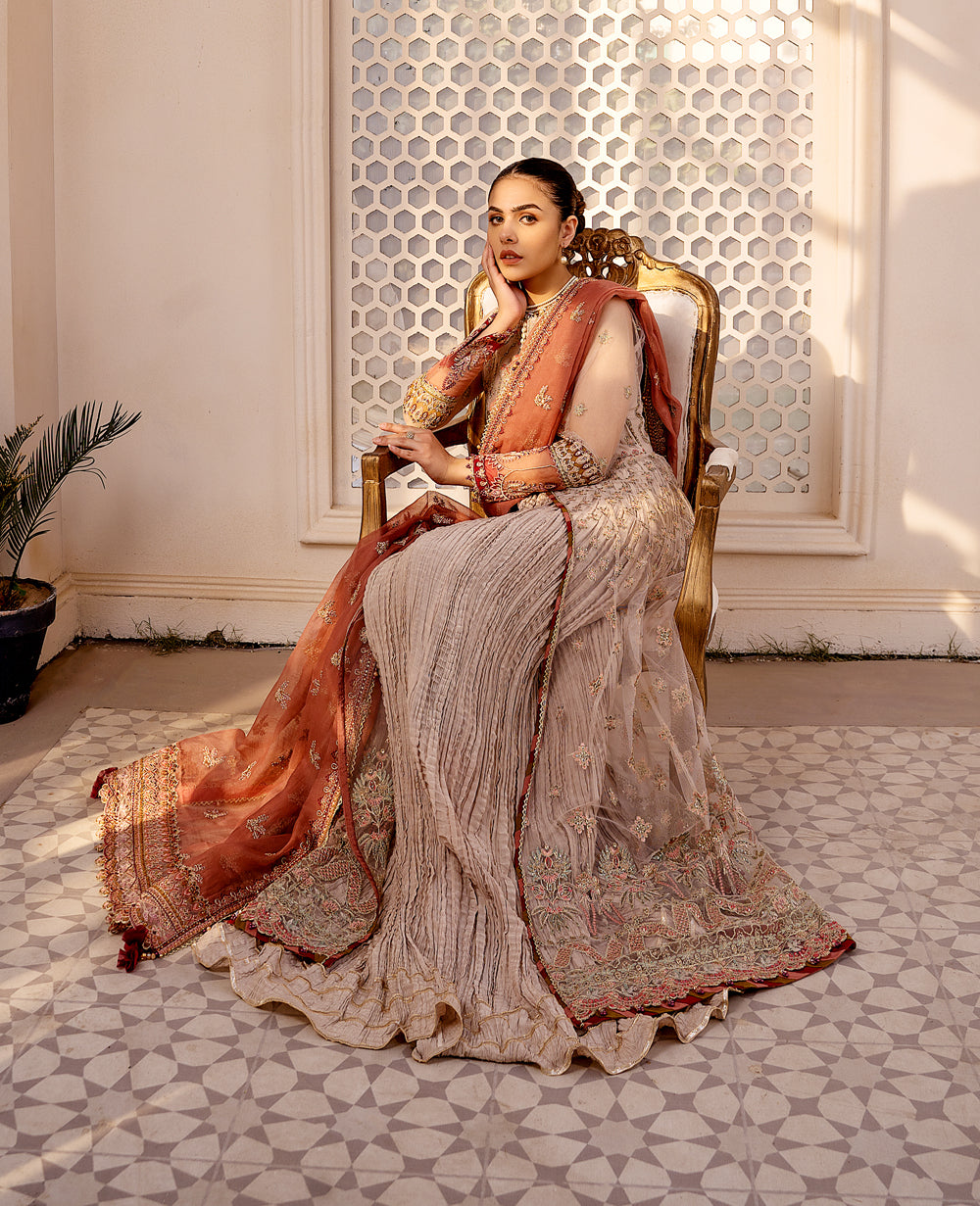 Xenia Formals | Raahi Luxury Formals | SHERMINA - Wedding Dress - Maria Faisal