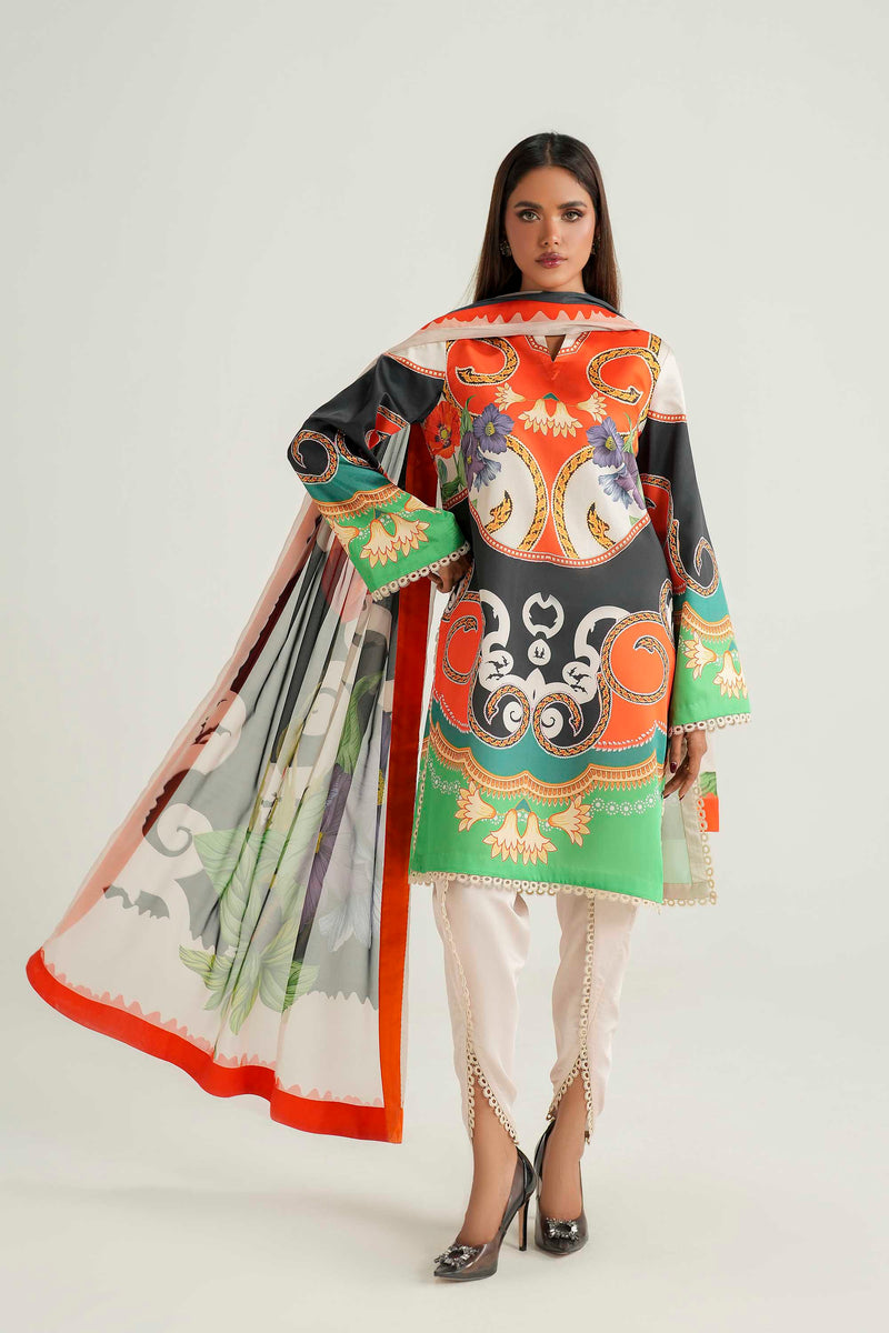 Akbar Aslam | Silk Pret | Vayla - Luxury Dress - available at Maria Faisal in UK and USA.