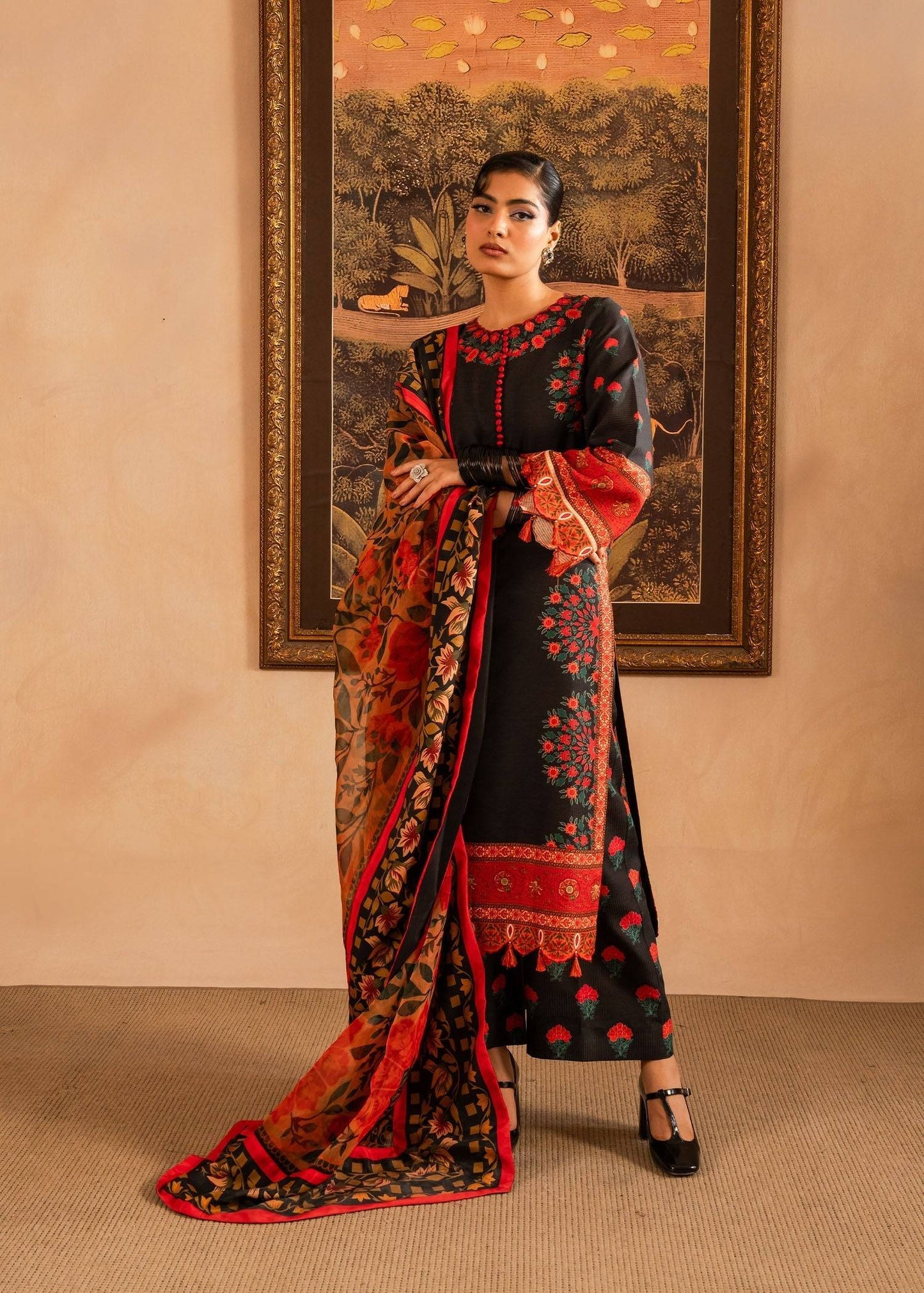 Maria Osama Khan | Retro Lawn 25 | Raila by Maria Faisal - Registered Vendor of : Maria Osama Khan - type : Ladies Clothes - 100% original wedding dresses