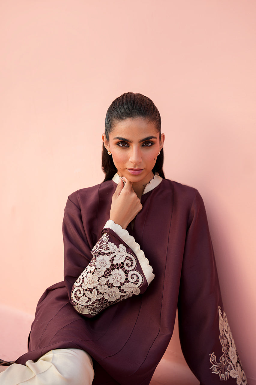 Sania Maskatiya | Summer Festive 26 | Isha - Luxury Dress - available at Maria Faisal in UK and USA.