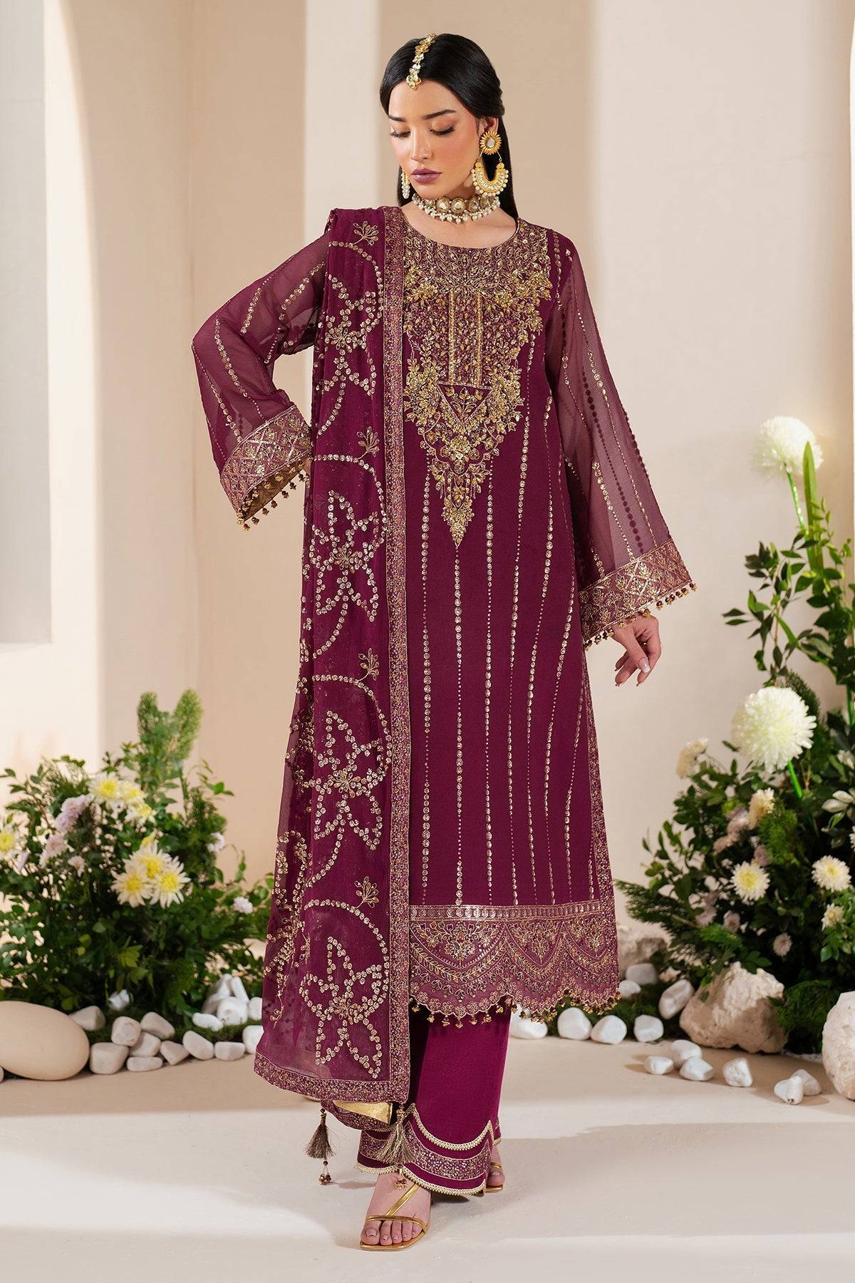 Alizeh | Handcrafted Eid Edit 25 | AF-HM-4034-Dusk by Maria Faisal - Registered Vendor of : Alizeh - type : Ladies Clothes - 100% original wedding dresses