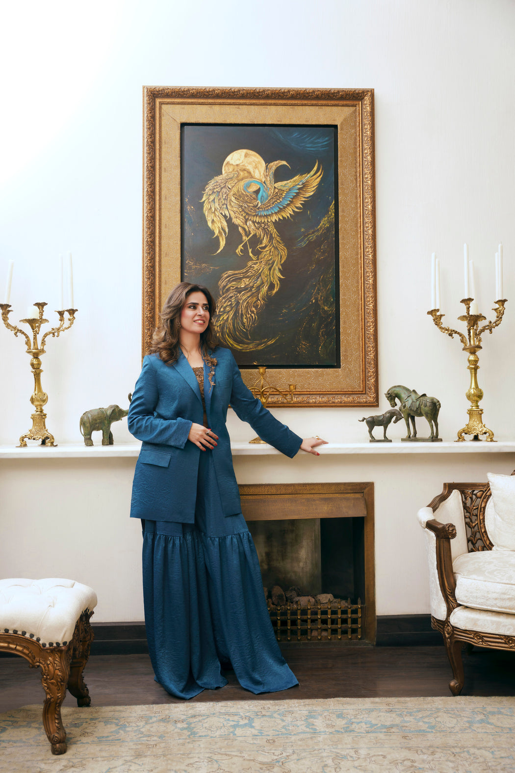 Nilofer Shahid | Saheliyan | Maha - Luxury Dress - available at Maria Faisal in UK and USA.