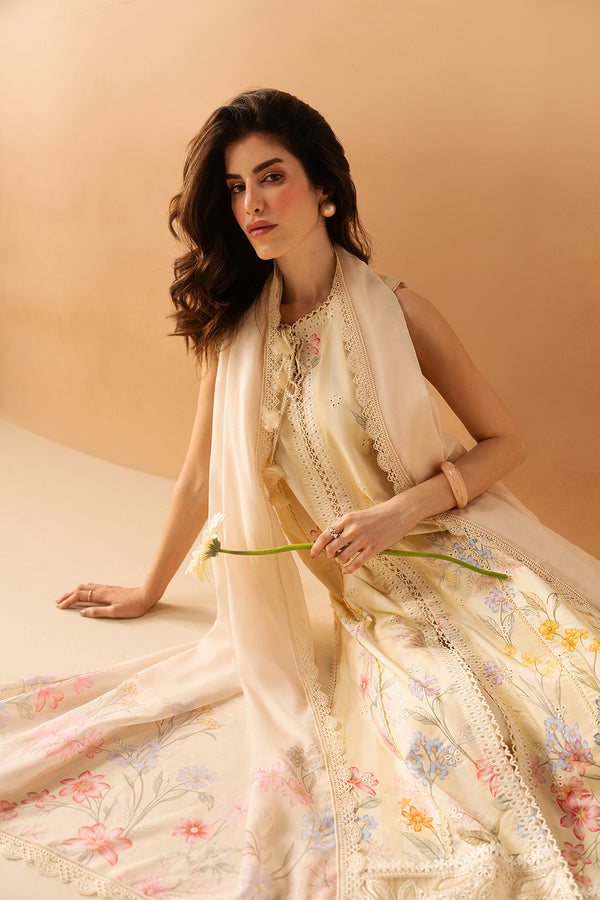 Afrozeh | The Haze 26 | Hazelen Yellow - Luxury Dress - available at Maria Faisal in UK and USA.