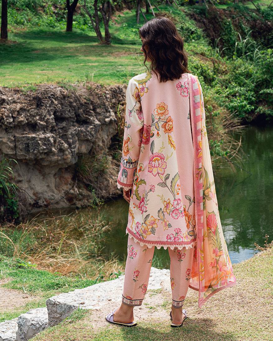 Roheenaz | Garden Veal Printed Lawn 25 |Wildflower fluff by Maria Faisal - Registered Vendor of : Roheenaz - type : Ladies Clothes - 100% original wedding dresses