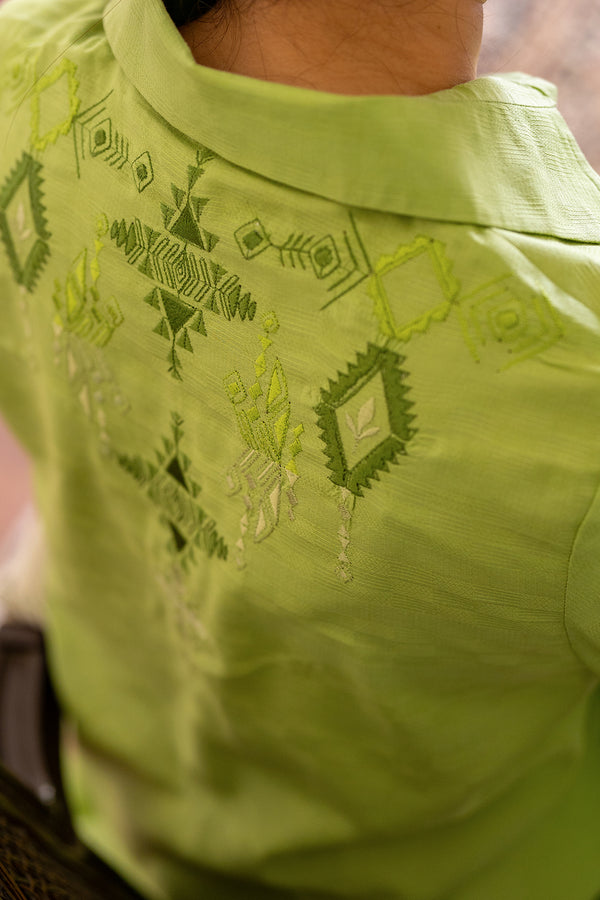 Sahar | Pre Essential Emb Edit | Celadon bliss - Ladies Clothes - Maria Faisal