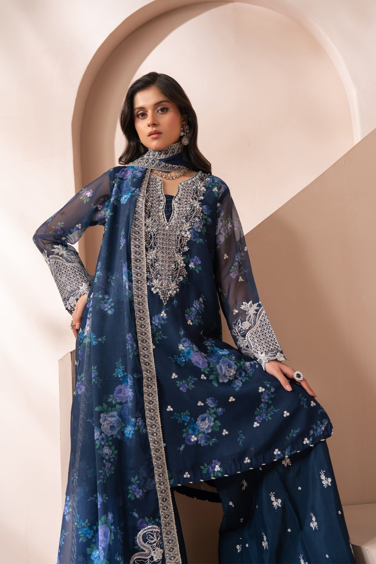 Xenia Formals | Deme Formals | OMAIRA - Dress - available at Maria Faisal in UK and USA.