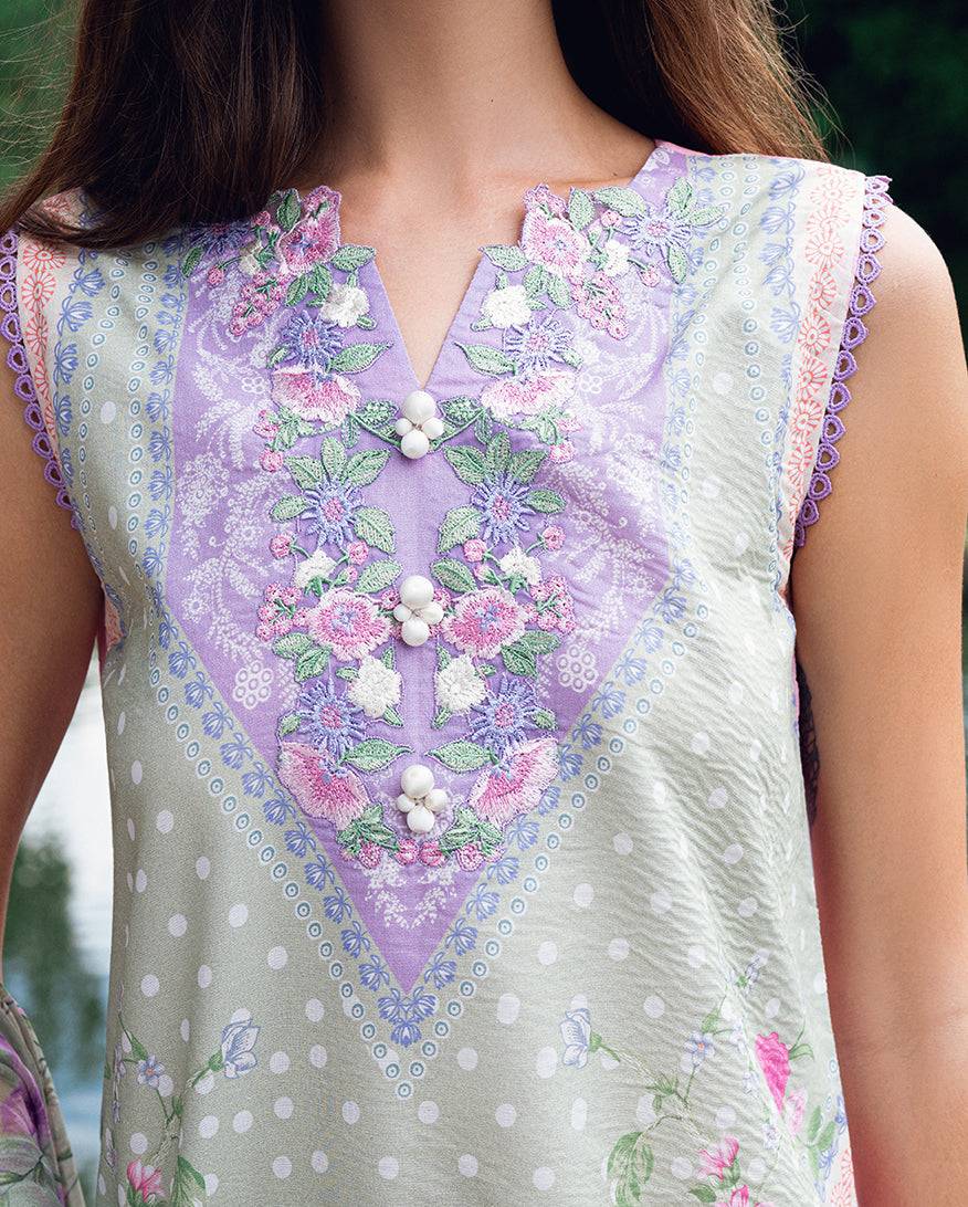 Roheenaz | Garden Veal Printed Lawn 25 | Tulip Sugar by Maria Faisal - Registered Vendor of : Roheenaz - type : Ladies Clothes - 100% original wedding dresses