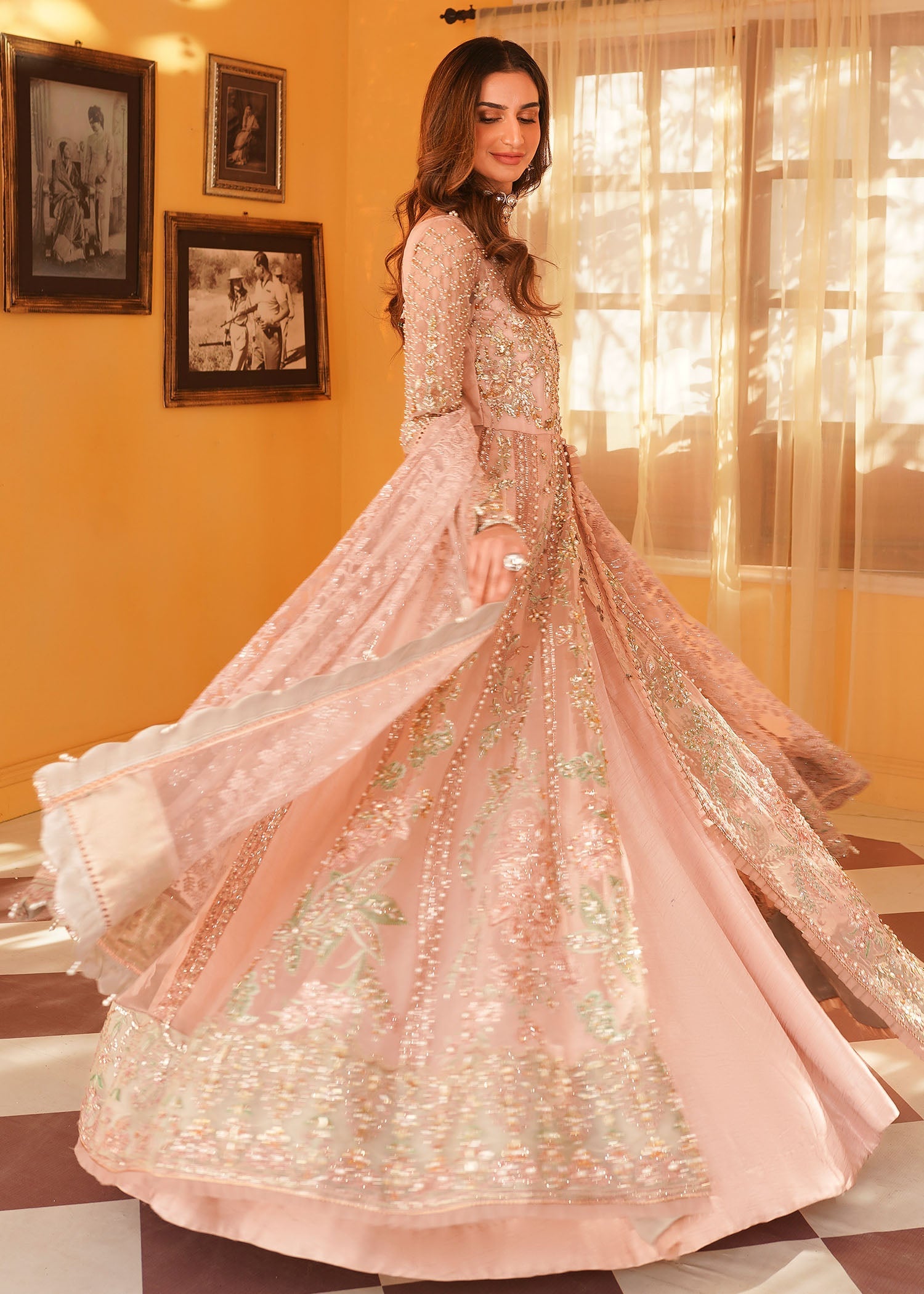 Mehak Yaqoob | Serene Vol 3 | Salmon Pink - Wedding Dress